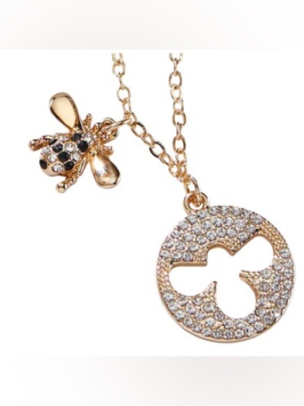 Park Lane Wildflower necklace bee gold color